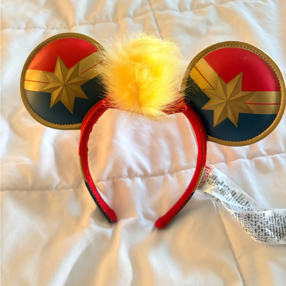 Disney Parks Captain Marvel Mohawk Ears Headband